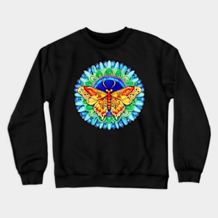 Butterfly Art - Vibrant Geometric Crewneck Sweatshirt